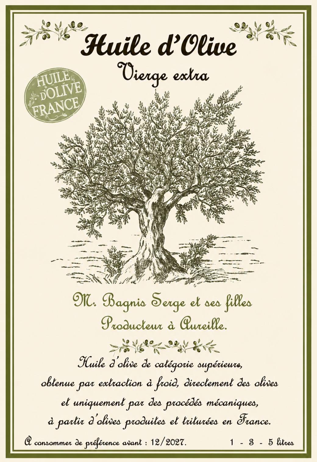 Étiquette Mr Bagnis