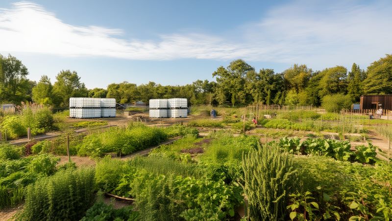 Jardins partagés sur l'Île de la Barthelasse